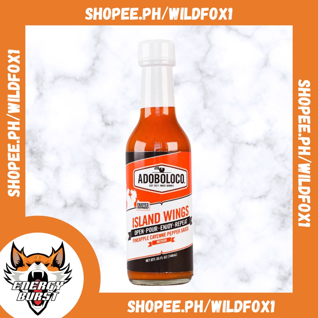 Hot Ones Island Wings Pineapple Cayenne Pepper Hot Sauce Adoboloco