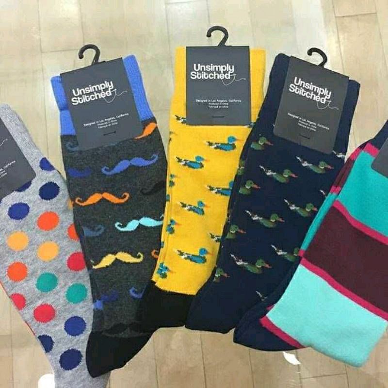 Men's Fun Crew Socks Iconic Socks Shopee Philippines