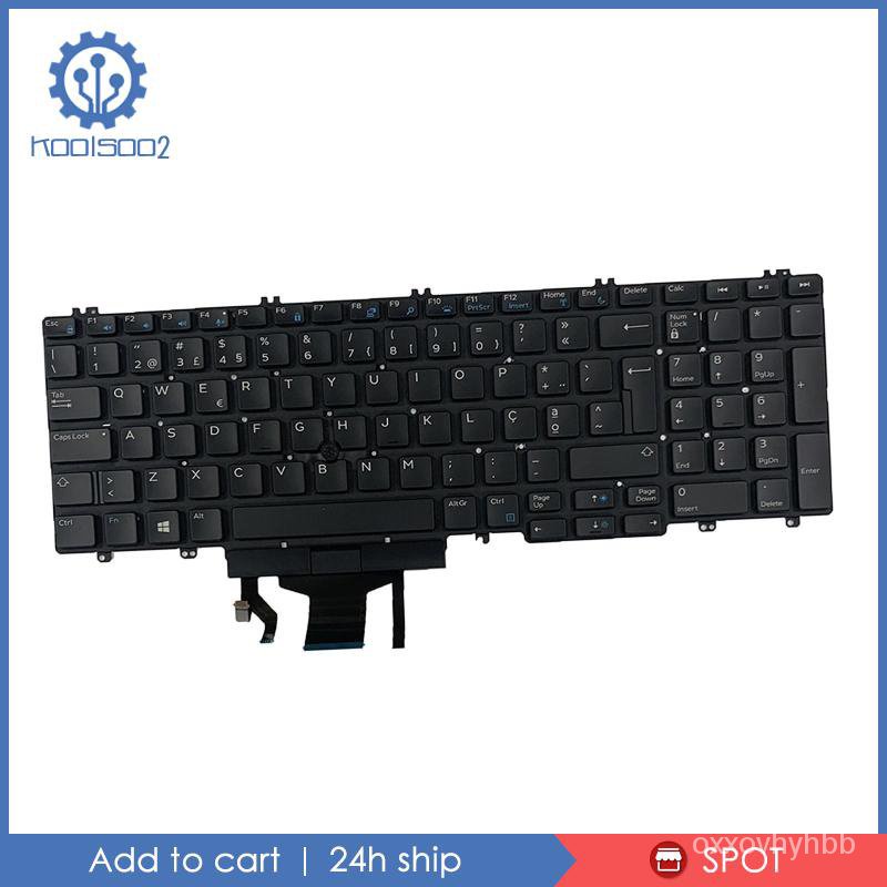 boutique[M1KOO2] Laptop Keyboard Portuguese Layout for Dell Precision 7730 M7530 Part Black