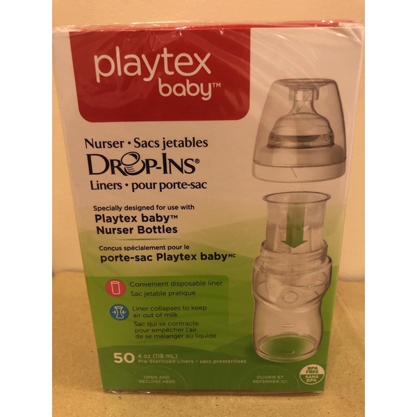 Playtex Baby Bottles Drop In Liners 4oz Shopee Philippines