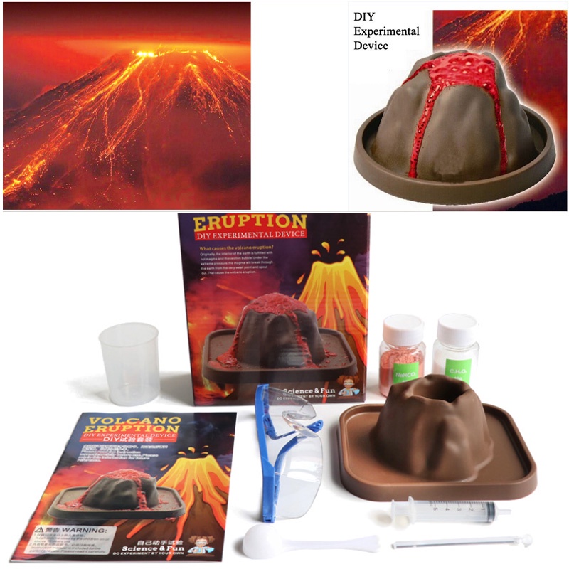 Kids Science Toys Volcanic Eruptions DIY Science Experiment Kit of