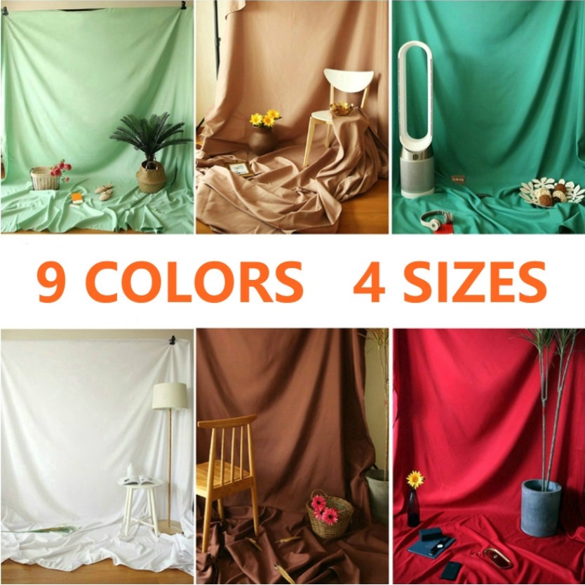 Nonwoven Solid Color Backdrop 3M X 2M / 3M X 4M Pure White Photography Studio Background Screen