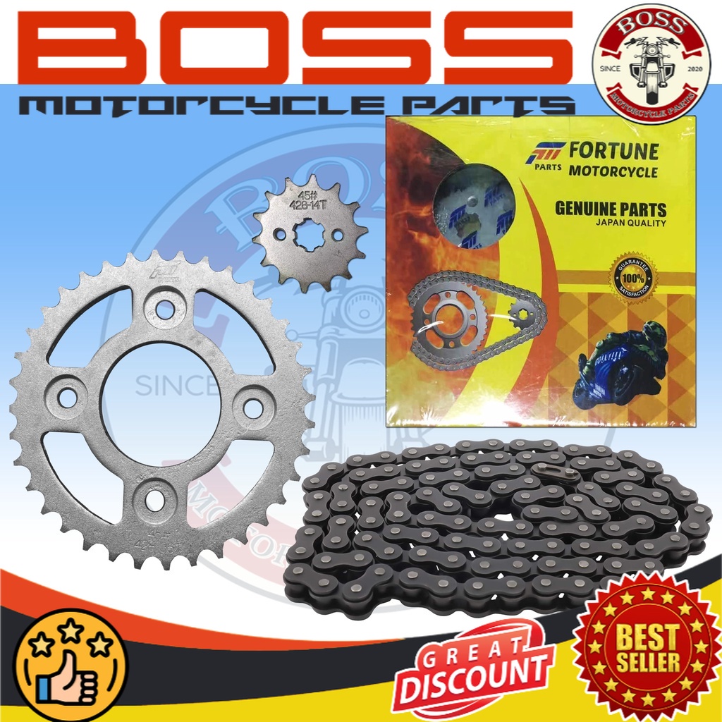 Motorcycle CHAIN & SPROCKET SET (CHS) TMX/DREAM/XRM/WAVE/C100/SMASH