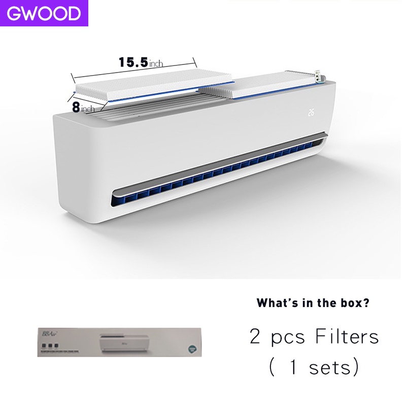 Mennlooo Household air conditioner HEPA filter dust and keep the airconditioning clean Shopee