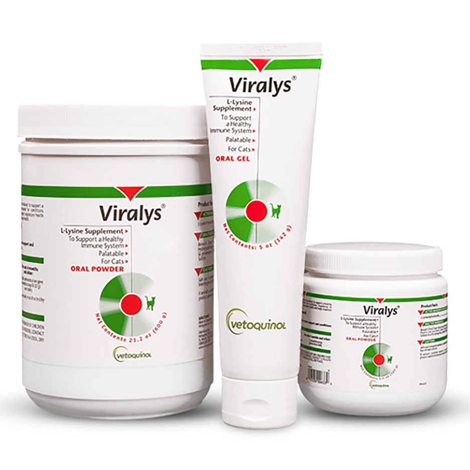 Vetoquinol Viralys LLysine for Cats THE GOLD STANDARD Respiratory