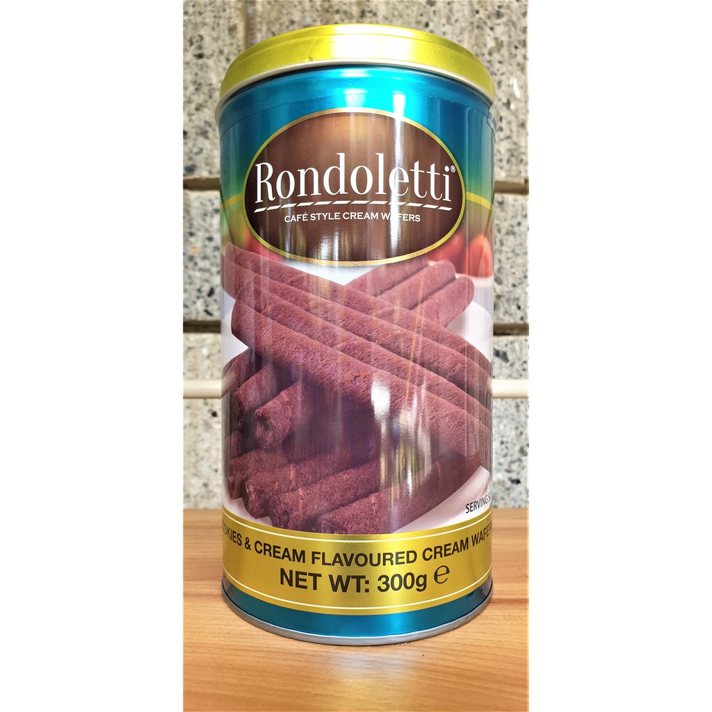 Rondoletti Cafe Style Cream Wafers 300g (Chocolate and Vanilla in NEW