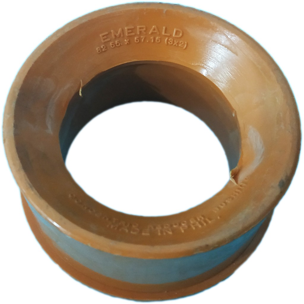 PVC BUSHING REDUCER 3" X 2" ORANGE FOR SANITARY