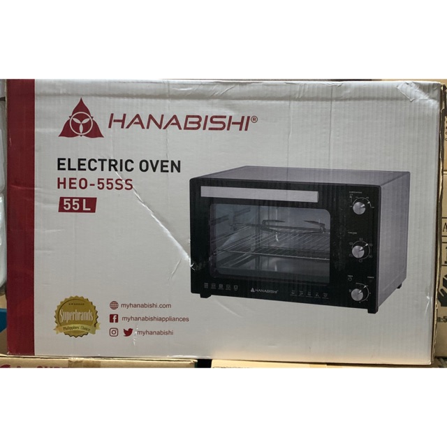 Hanabishi Electric Oven 55 ltrs HEO55S Shopee Philippines