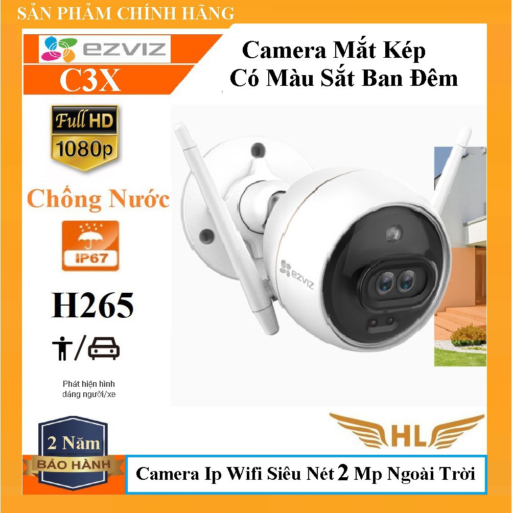 EZVIZ C3X CS-CV310 2.0 Megapixel camera, night color recording, AI