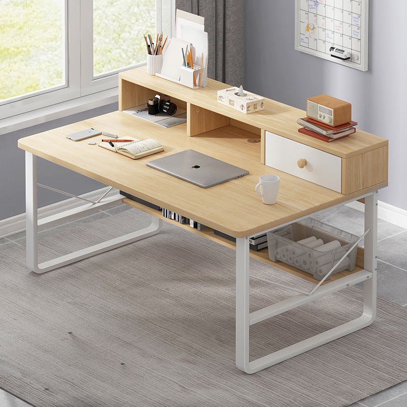 Desktop computer desk Simple desk bookcase combination simple home desk