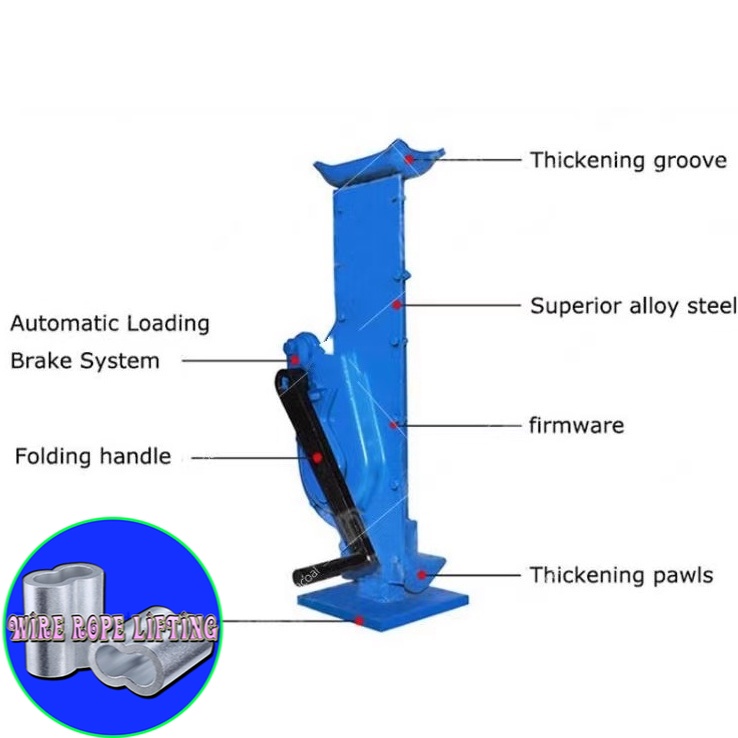 5T Lever Steel Jack manual handle mechanical jack rack screw jack mechanical lifting jack stand