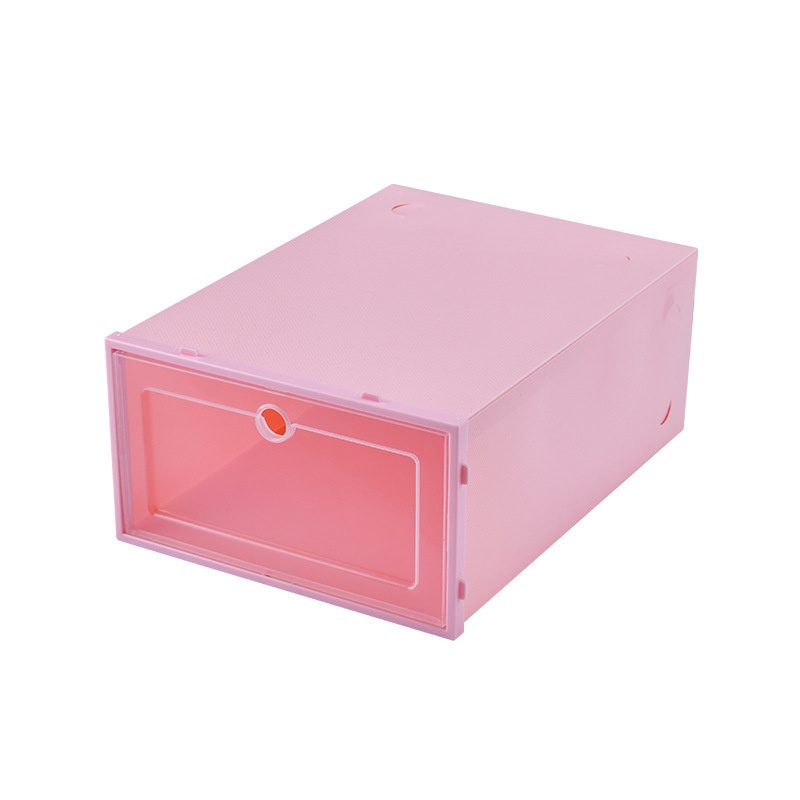 Big Size Candy Color Stockable Ahoe Shoe Box Storage Organizer Foldable