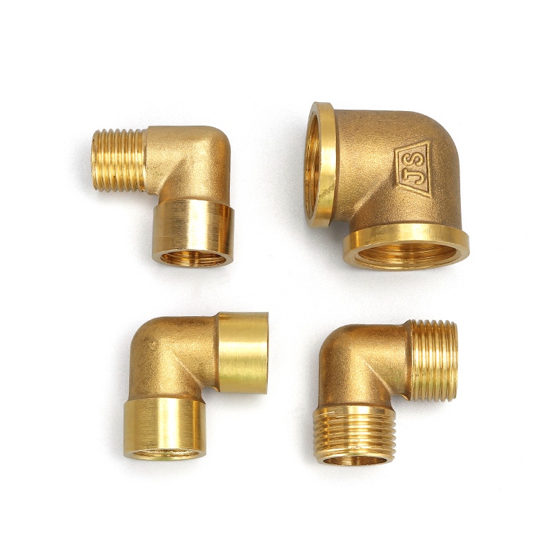 1/8" 1/4" 3/8" 1/2" 3/4" Male Female Thread Brass Equal Elbow Fittings