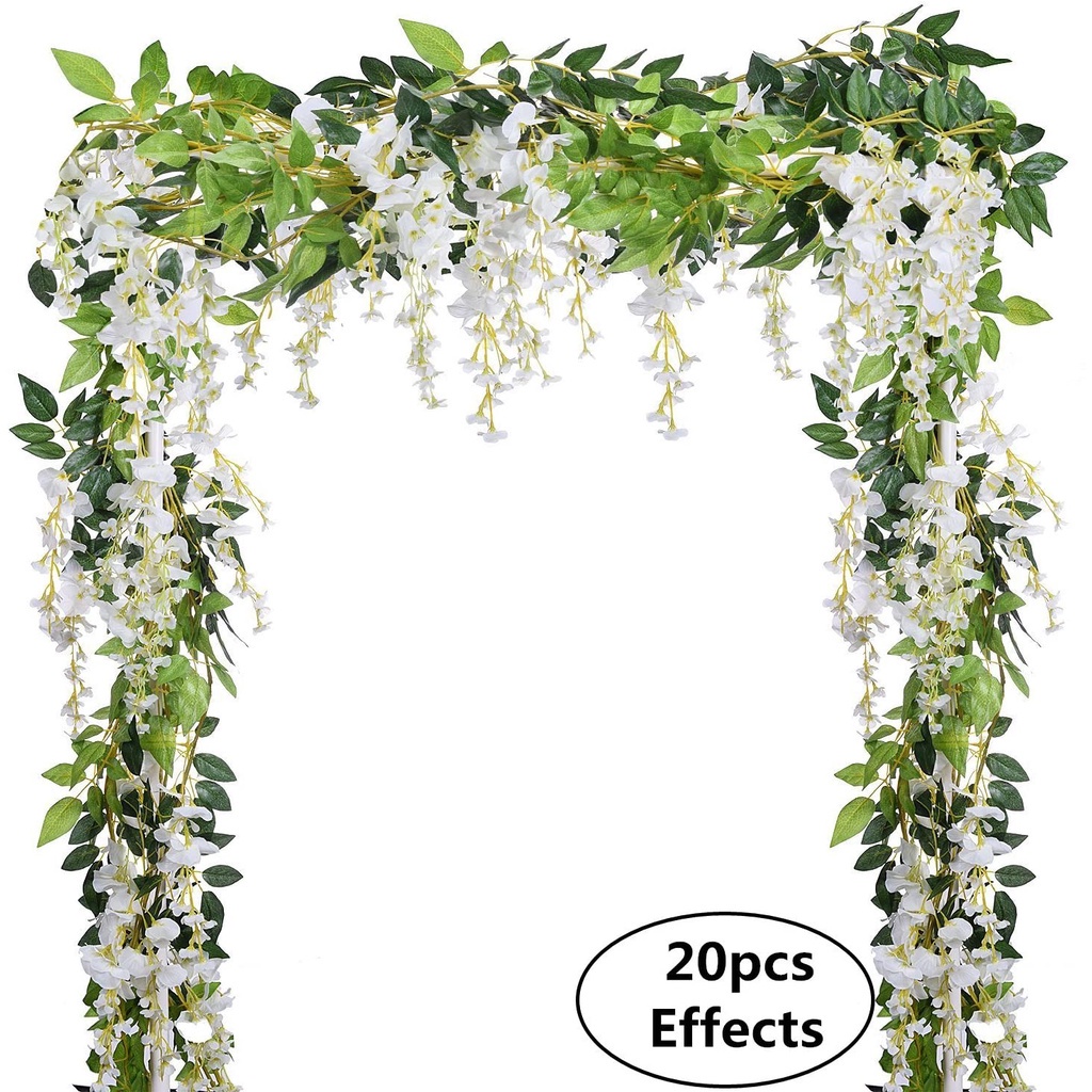 180CM/Piece Artificial Flowers Silk Wisteria GarlandDearhouse