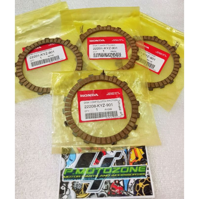 Clutch Friction Disc/Clutch Lining Set of 4pcs Honda Xrm 125 Fi / Rs