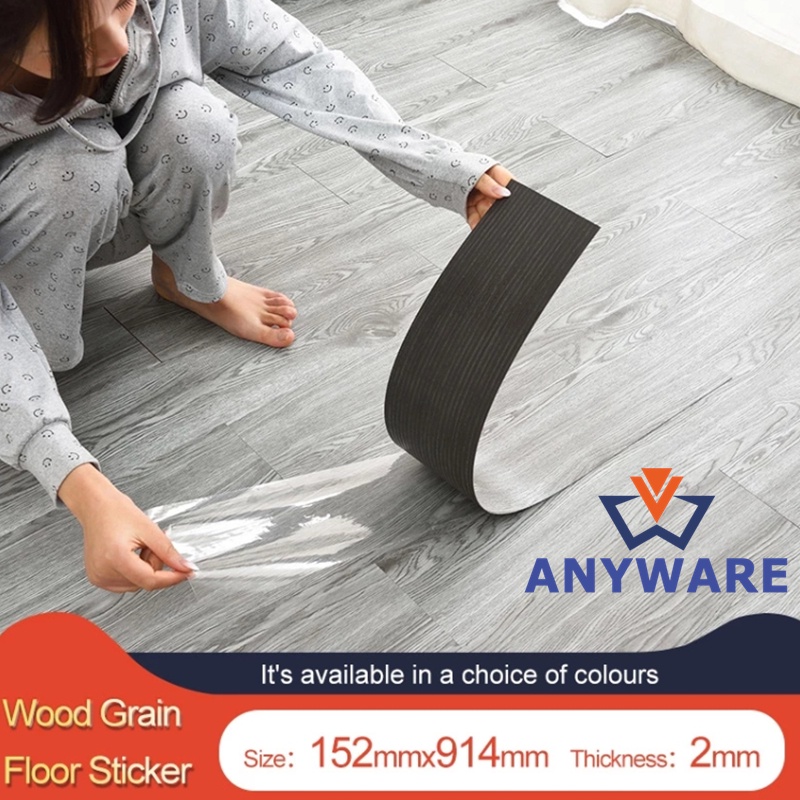Vinyl Flooring SelfAdhesive PVC Tiles 6"x36"x2.0mm Waterproof for Home