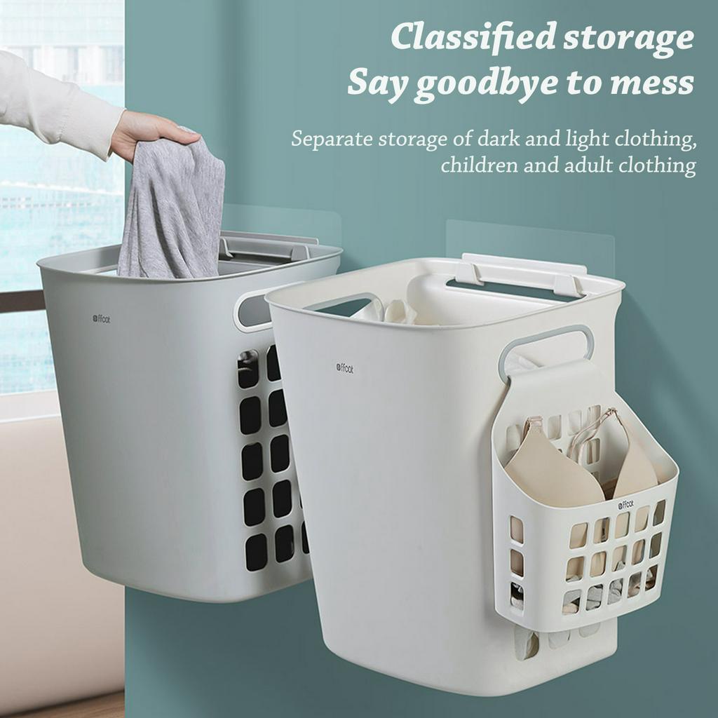 WallMounted PP Large Capacity Laundry Basket with Handle Shopee