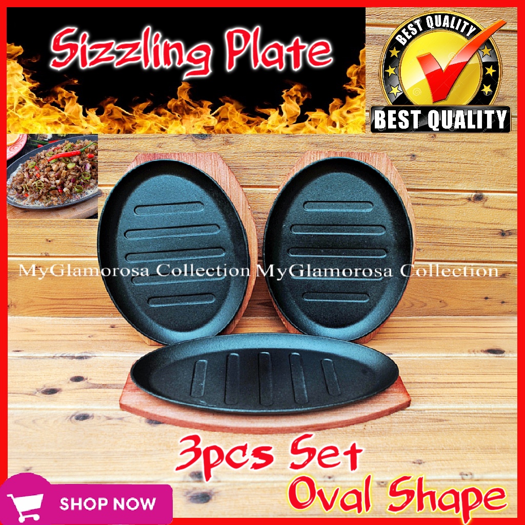 MyGlamorosa Collection Sizzling Plate/Sizzling Plate/Set of Sisig Plate