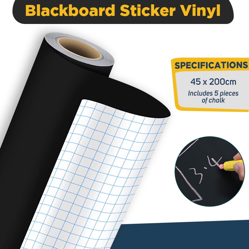 secureSticker Blackboard Sticker Whiteboard Removable Vinyl