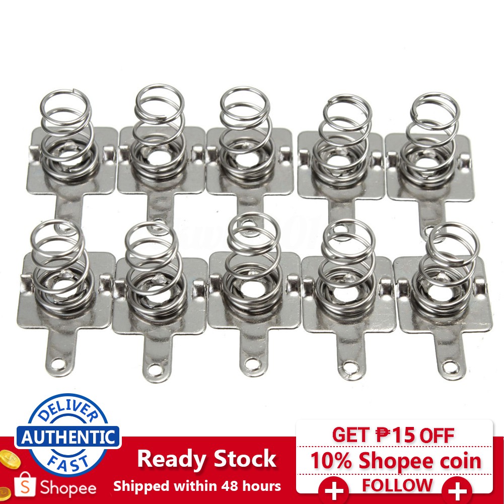 10Pairs Spring Battery Contact Plate Replacement For AA AAA Shopee