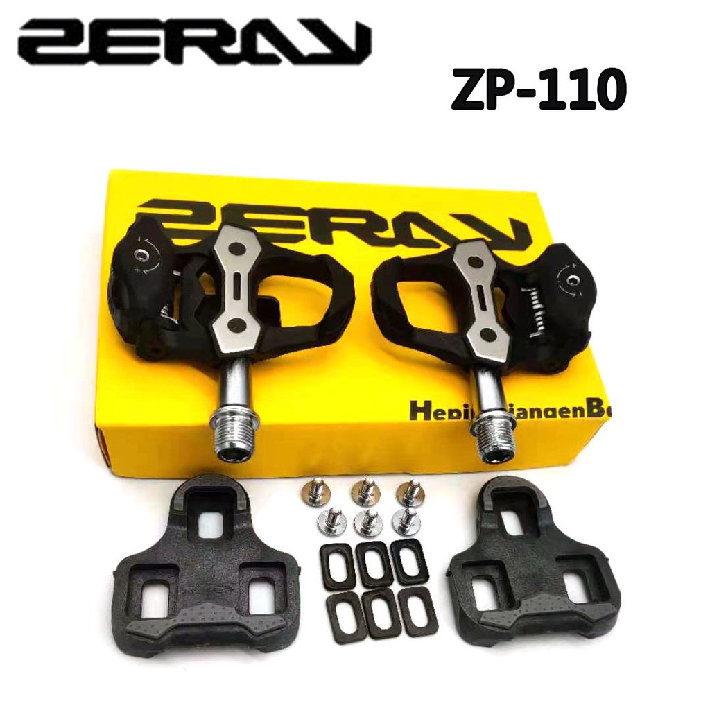 ZERAY ZP110 Bike Pedal Carbon Fiber Road Cycling Pedal with cleat For LOOK KEO structure 110s