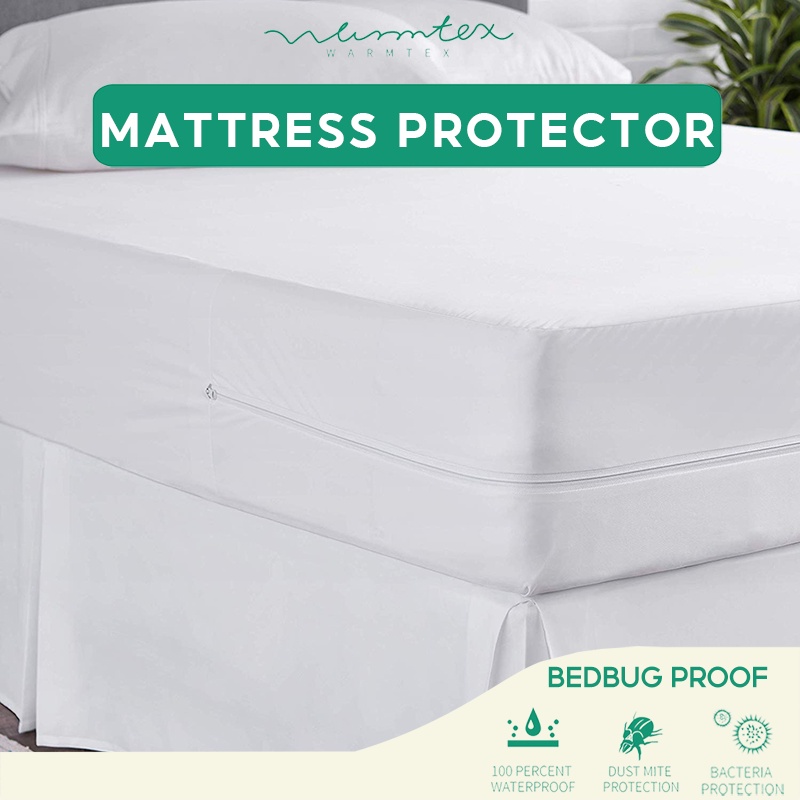 [Ready Stock] Non Woven Zipper Mattress Protector Bedbug Proof Hotel