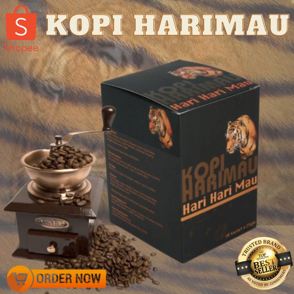 Kopi Harimau (Hari Hari Mau) 10 sachets x 1 Box Shopee Philippines