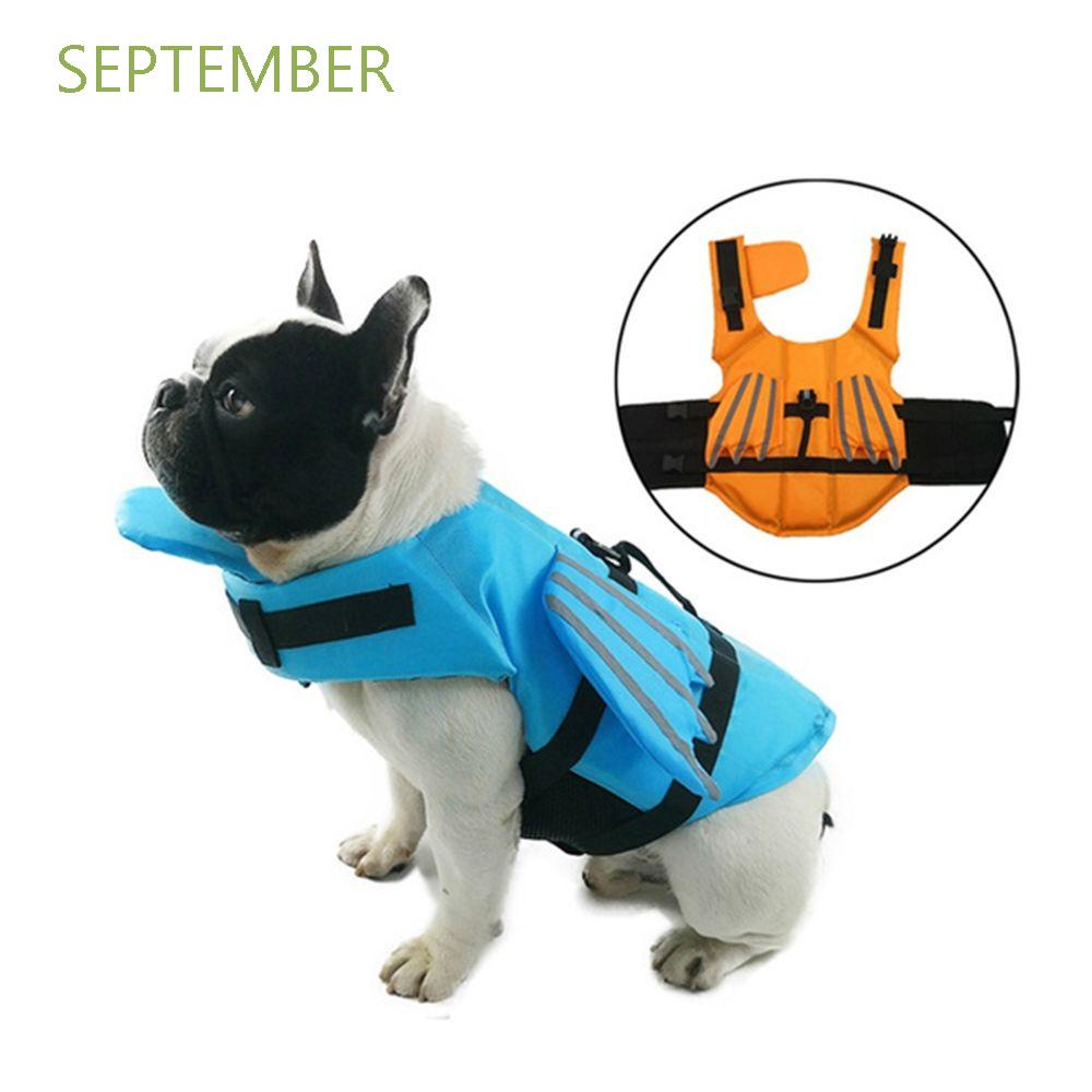 SEPTEMBER MultiSizes Dog Life Jacket With Reflective Stripe Dog Water