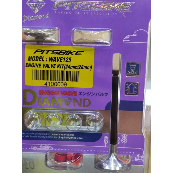 Pitsbike racing valve set 28mm 24mm dual angle Wave Xrm 125 Xrm rs Mio