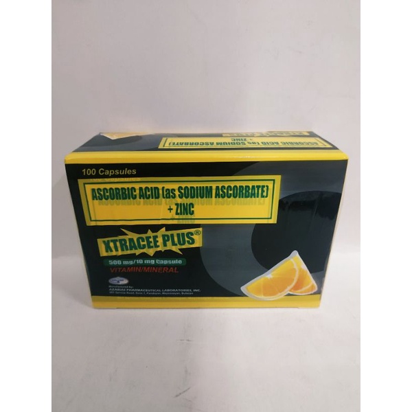 SODIUM ASCORBATE ZINC SULFATE XTRACEE PLUS 100pcs per bx or 20pcs