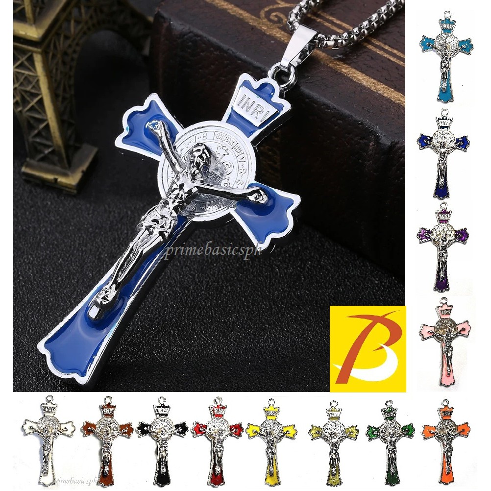 Premium Crucifix Door Rosary Hanger Cross Wedding Cord St. Benedict
