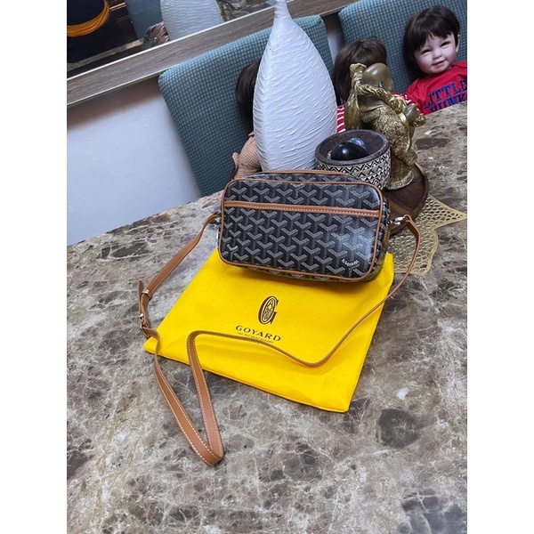 Goyard camera sling bag black/brown Japan preloved Shopee Philippines