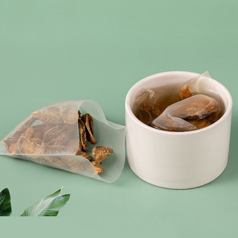 Nylon Tea Bag Heat Sealable Filters Guadrangle Tea Leaf Transparent Empty Teabags 5.8*7cm 6.5