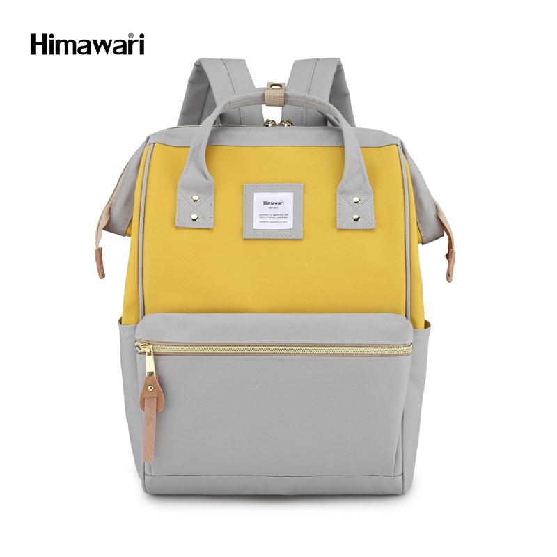 Himawari Holly Daze 15 Laptop Backpack (9001) Gray Yellow Shopee