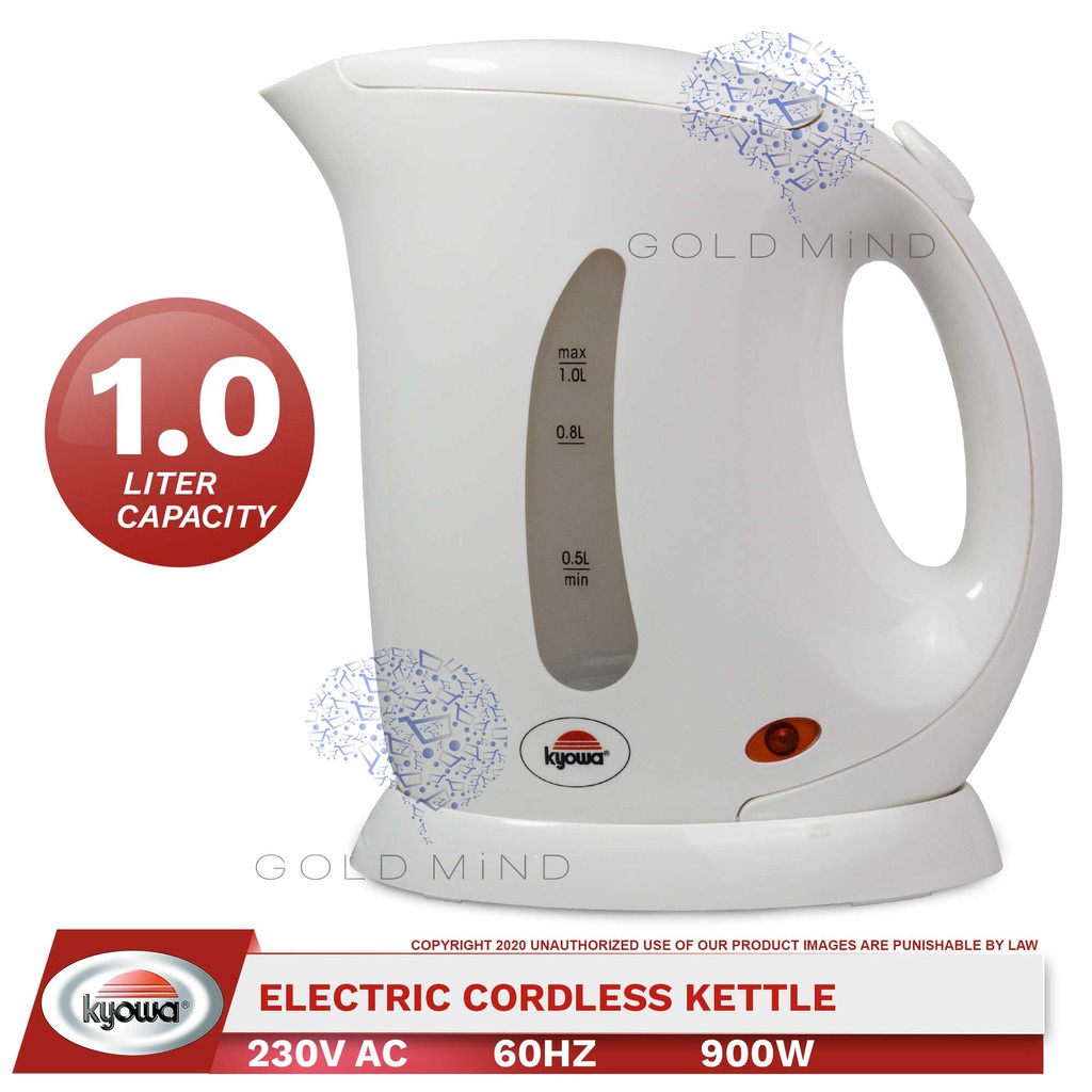 Electric Kettle Kyowa Electric Kettle 1L Capacity 900W Heat Resistant