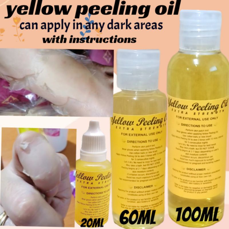 YELLOW PEELING OIL super strength,makapal magbakbak,w/ instructions