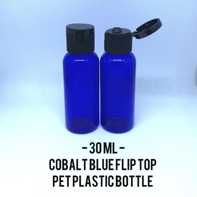 30 ml cobalt blue flip top PET plastic bottle Shopee Philippines