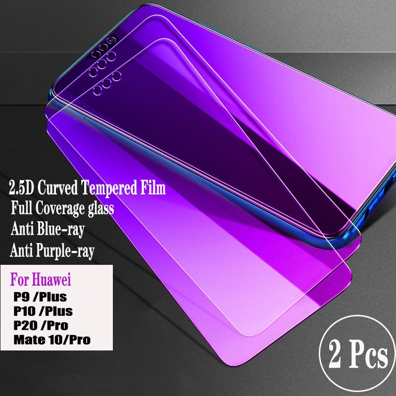 [2Pcs]9H Anti Blue Tempered glass Huawei P20/ P20 Lite Pro P30/ P30