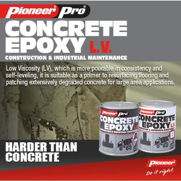 PIONEER PRO Concrete Epoxy High Viscosity (HV) / Low Viscosity (LV) 1