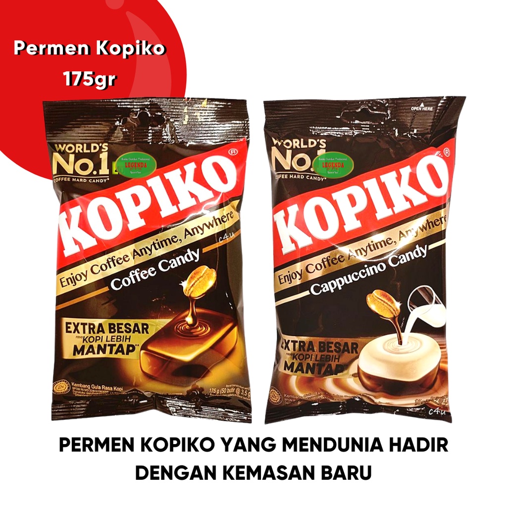 Kopiko candy 175gr New Packaging coffee cappuccino coffee candy