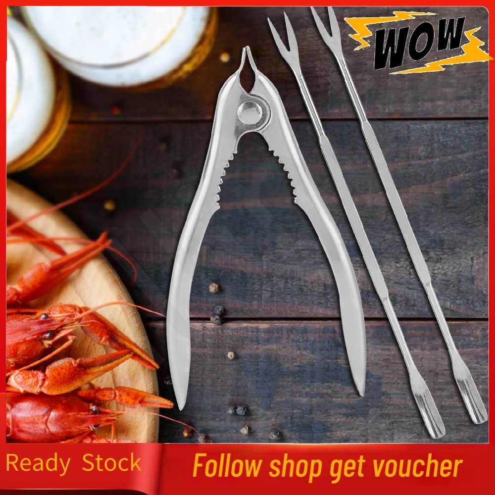 [Ready Stock] ALLINIT Lobster Crab Cracker Shell Claw Seafood Forks
