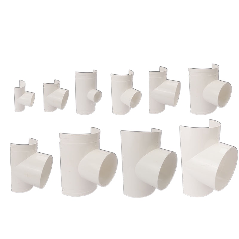 PVC drain pipe fittings down tee 5075110160 leak patch quick opening