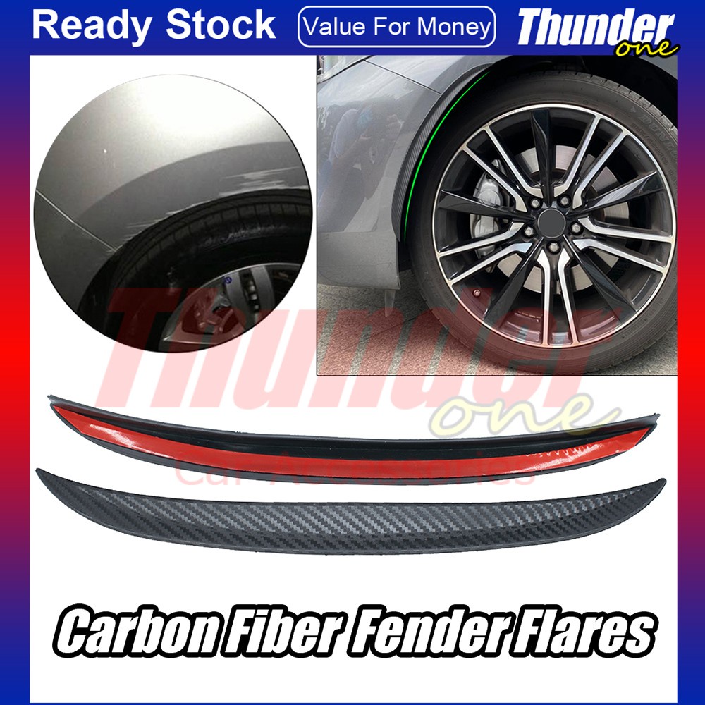Universal Car Fender Flares Wheel Arch Eyebrow Strips Lips Rubber