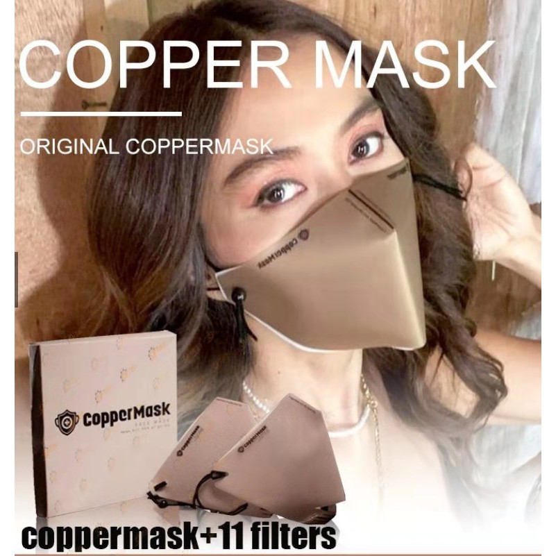 Copper Mask with 11 filters Face mask Original CopperMask Ion Infused