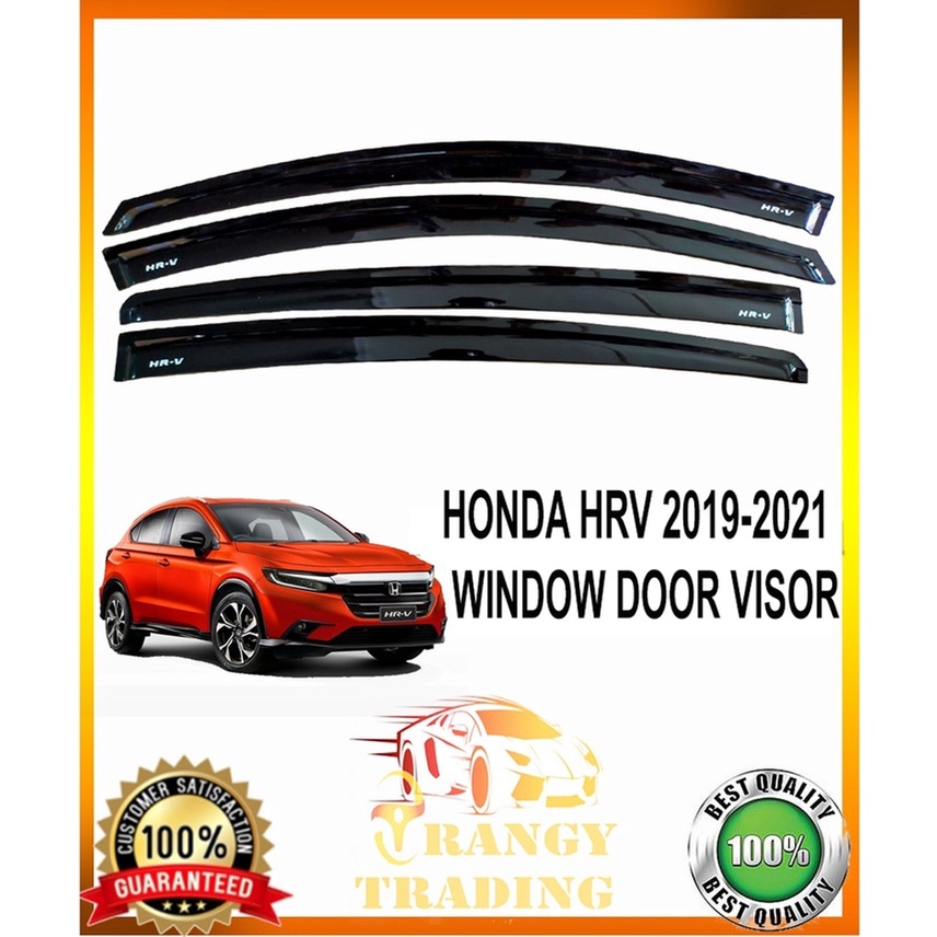 Honda HRV HR-V 2019 to 2021 OEM Window Door Rain Visor Black 2020