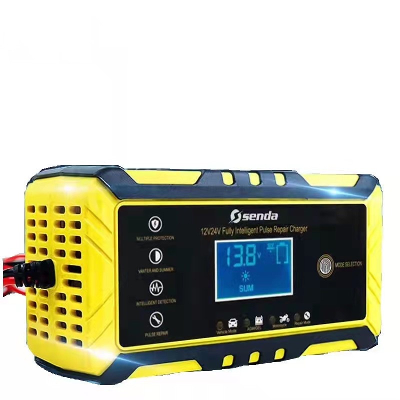 CROWNSTAR 12V24V 8A Auto Fast Smart Battery Charger Automatic Voltage