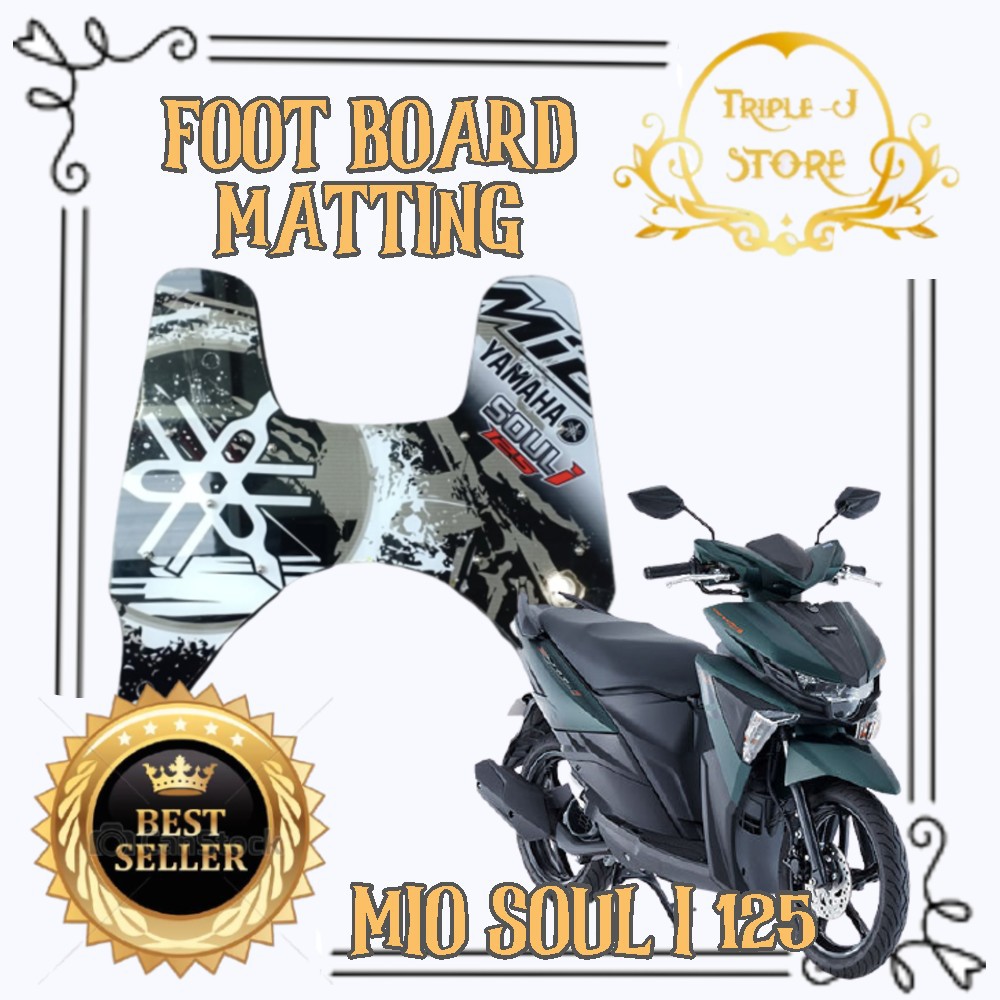 MIO SOUL I 125 FOOTBOARD MATTING (YMI007 ) Easy to install,Durable