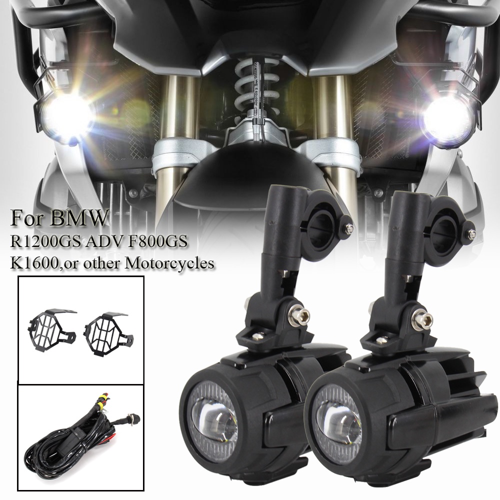 TD motoMotorcycle Front Fog Light Led Driving Passing Fog Lamp Lights Auxiliary For BMW R1250GS
