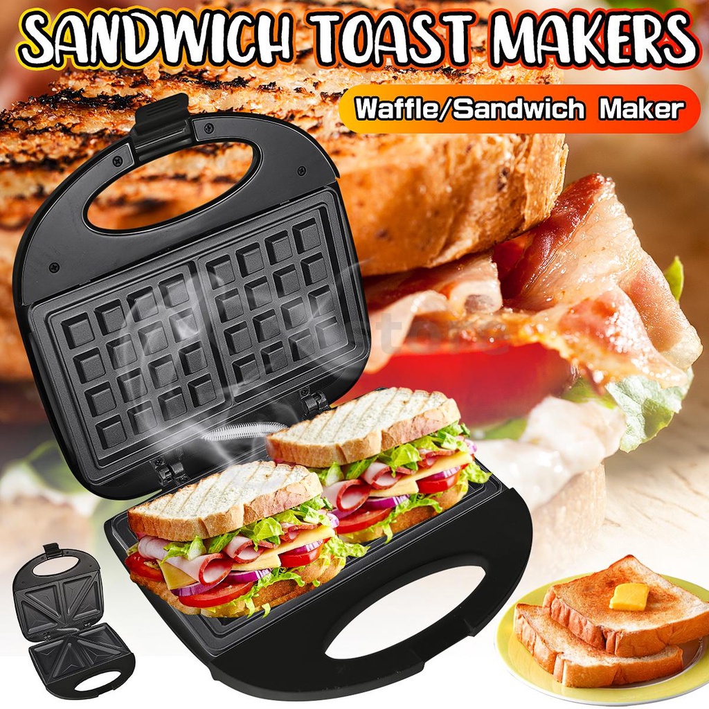 Kitchen Family Roaster Sandwich Toast Waffle Maker Bread Oven Breakfast