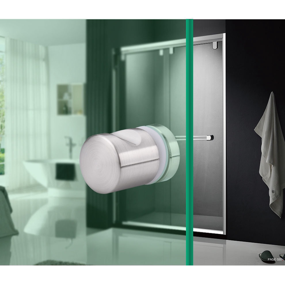 Glass door stainless steel handle bathroom shower room glass door